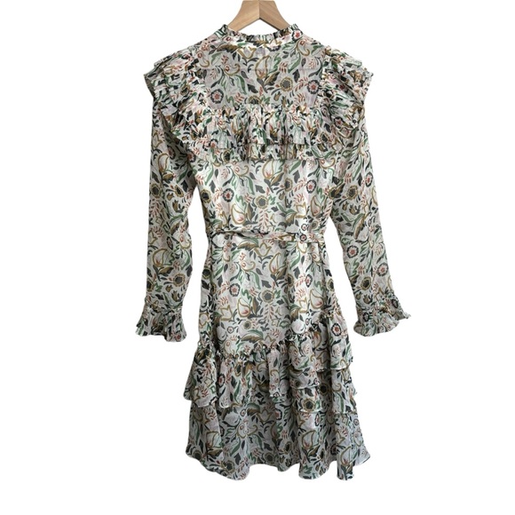 Ted Baker London Aishia Long Sleeve Floral Print Ruffle Long Sleeve Dress - Picture 15 of 16